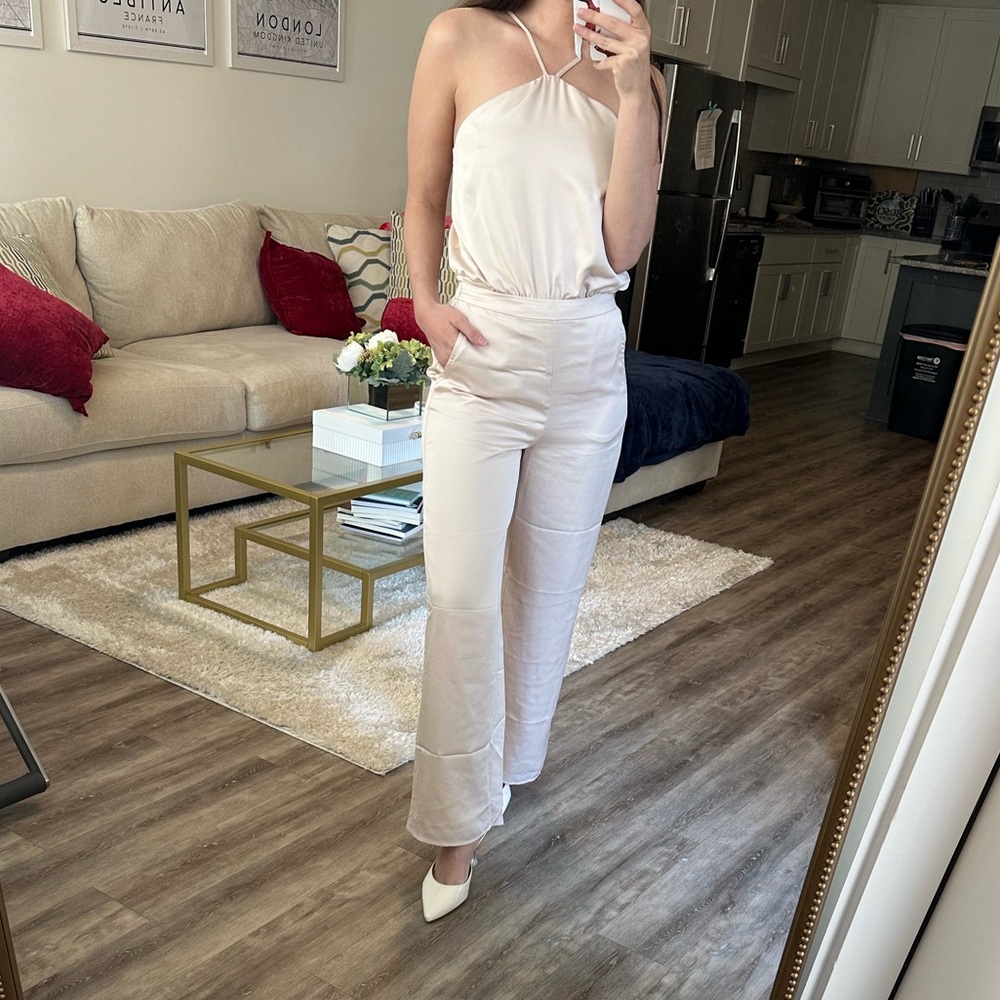 Champagne silk set!